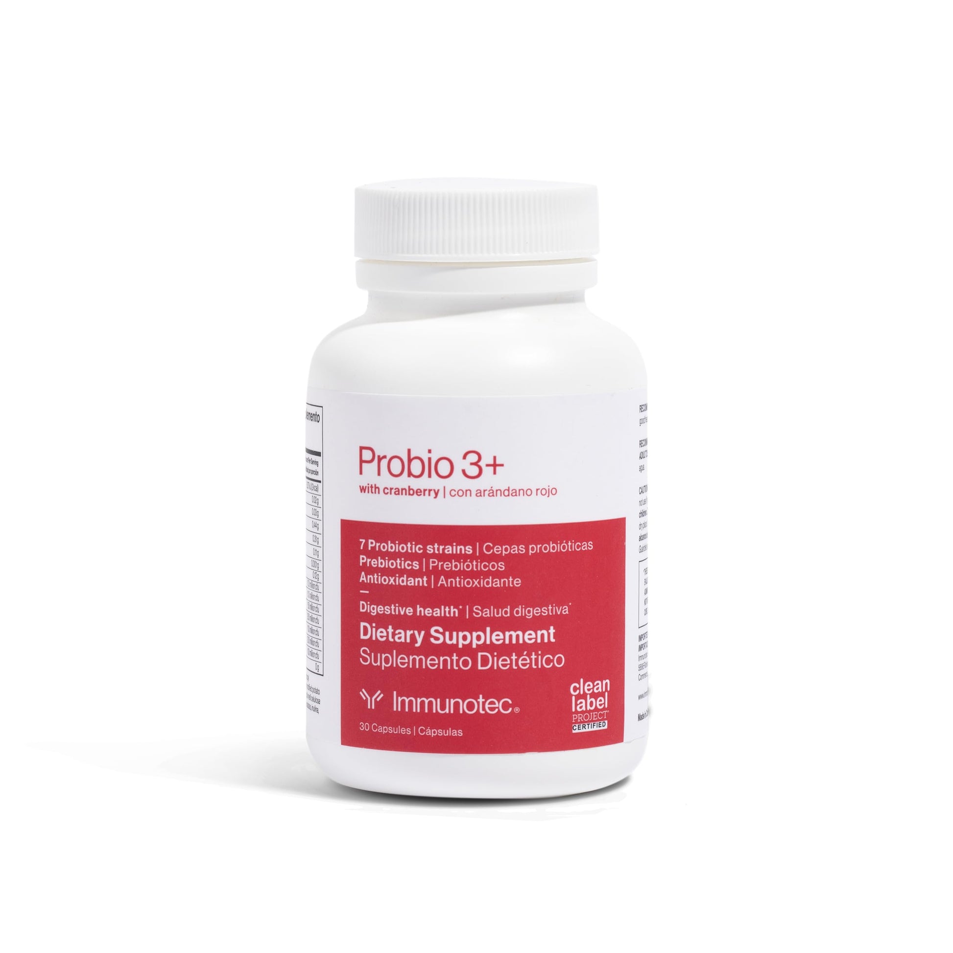 Immunotec PROBIO 3+ with Cranberry Capsules, 30 Count