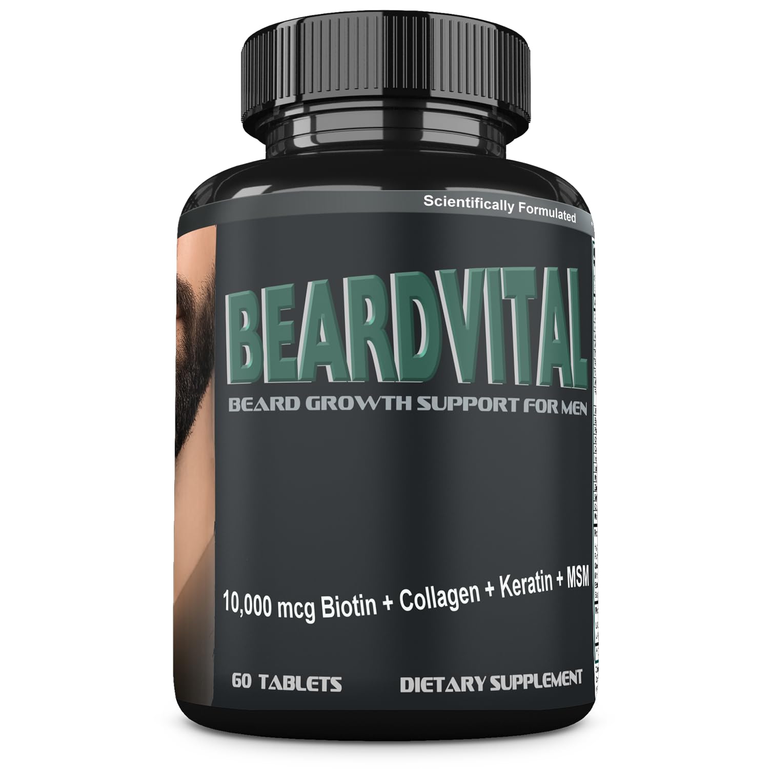 CURVIMORE BEARDVITAL Beard Growth Supplement Tablet 30 Count