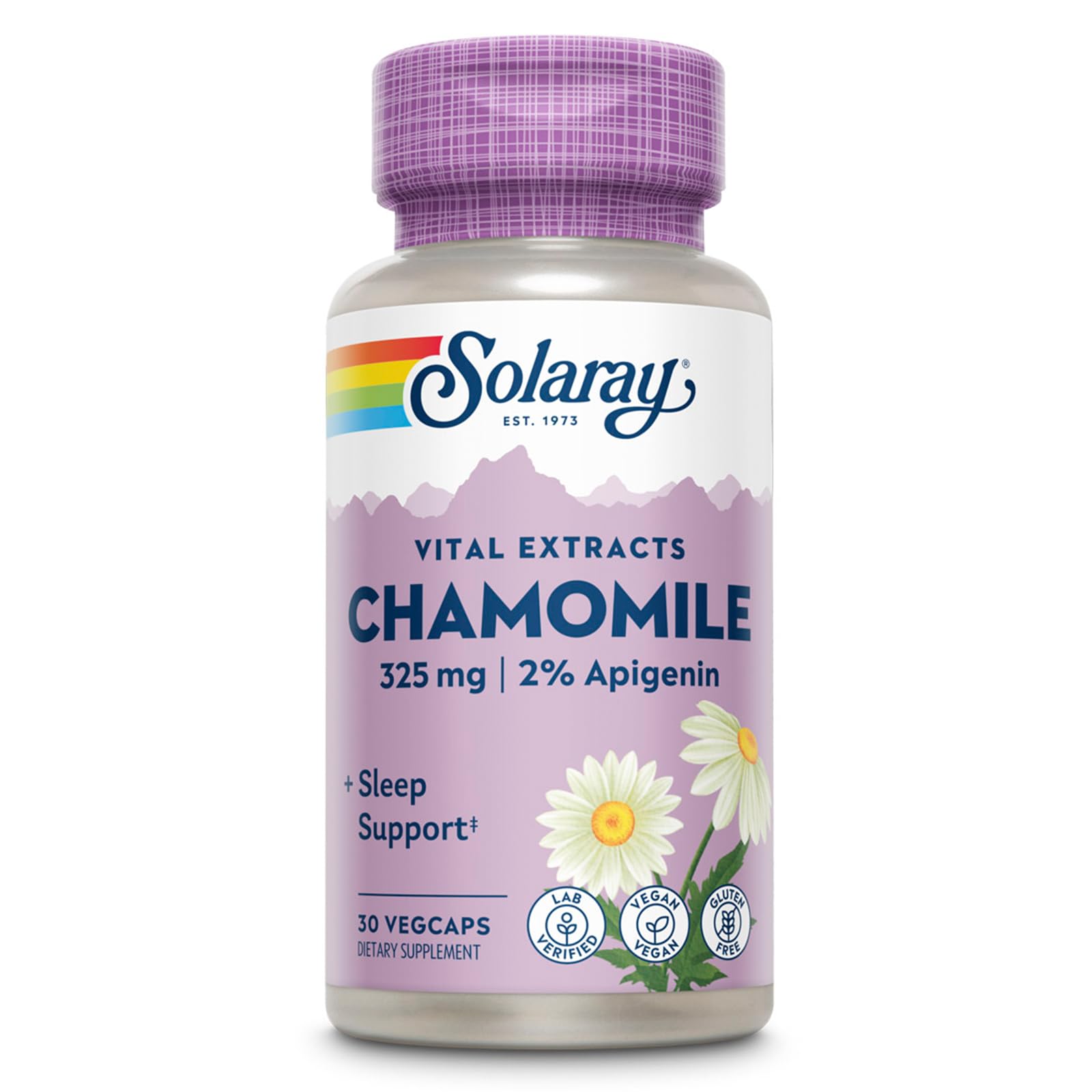SOLARAY Chamomile Extract 325 mg Capsule, 30 VegCaps