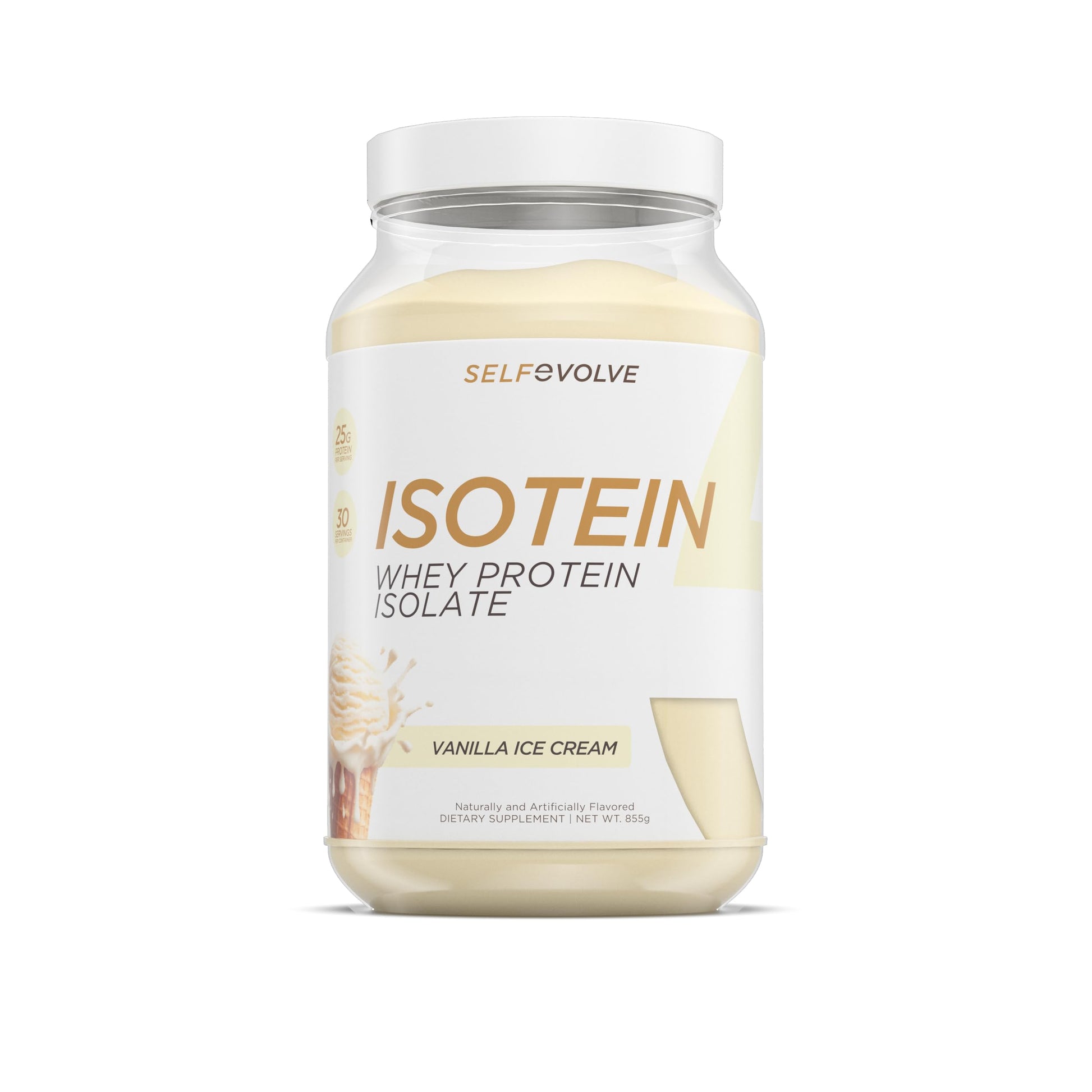 selfevolve Isotein Isolate Protein Powder Vanilla Ice Cream, 30.69 Servings
