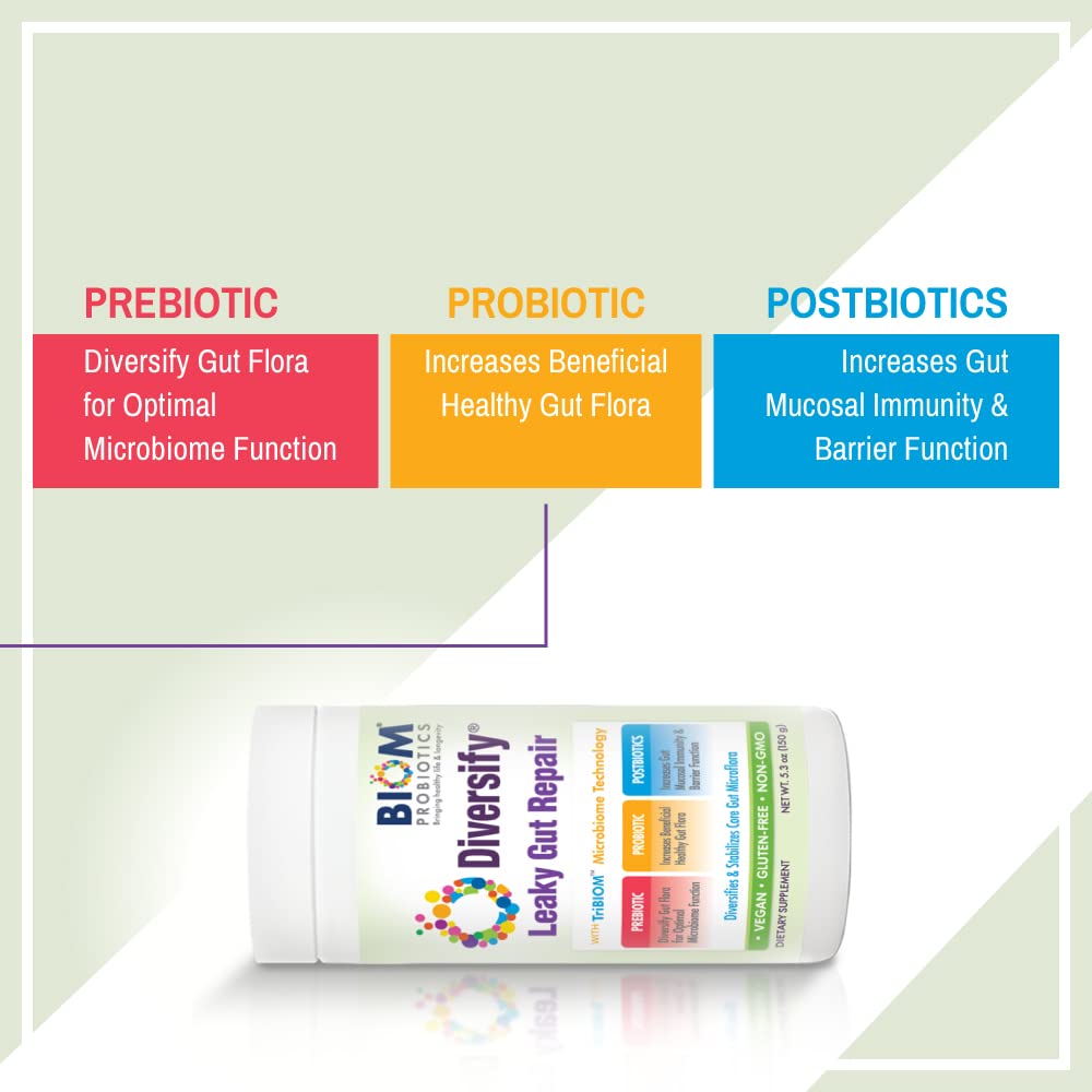 Biom Probiotics Diversify Total Gut Health Powder 1 Ounce