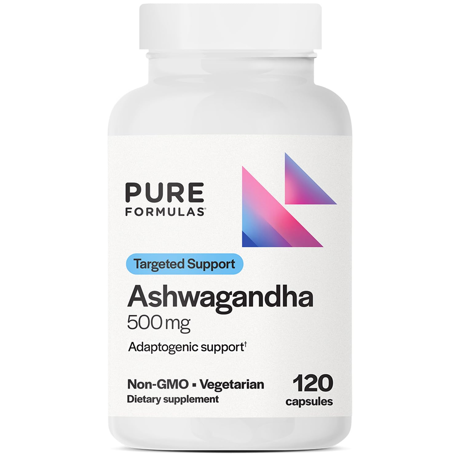 PureFormulas Ashwagandha 500mg Capsule, 120 Count