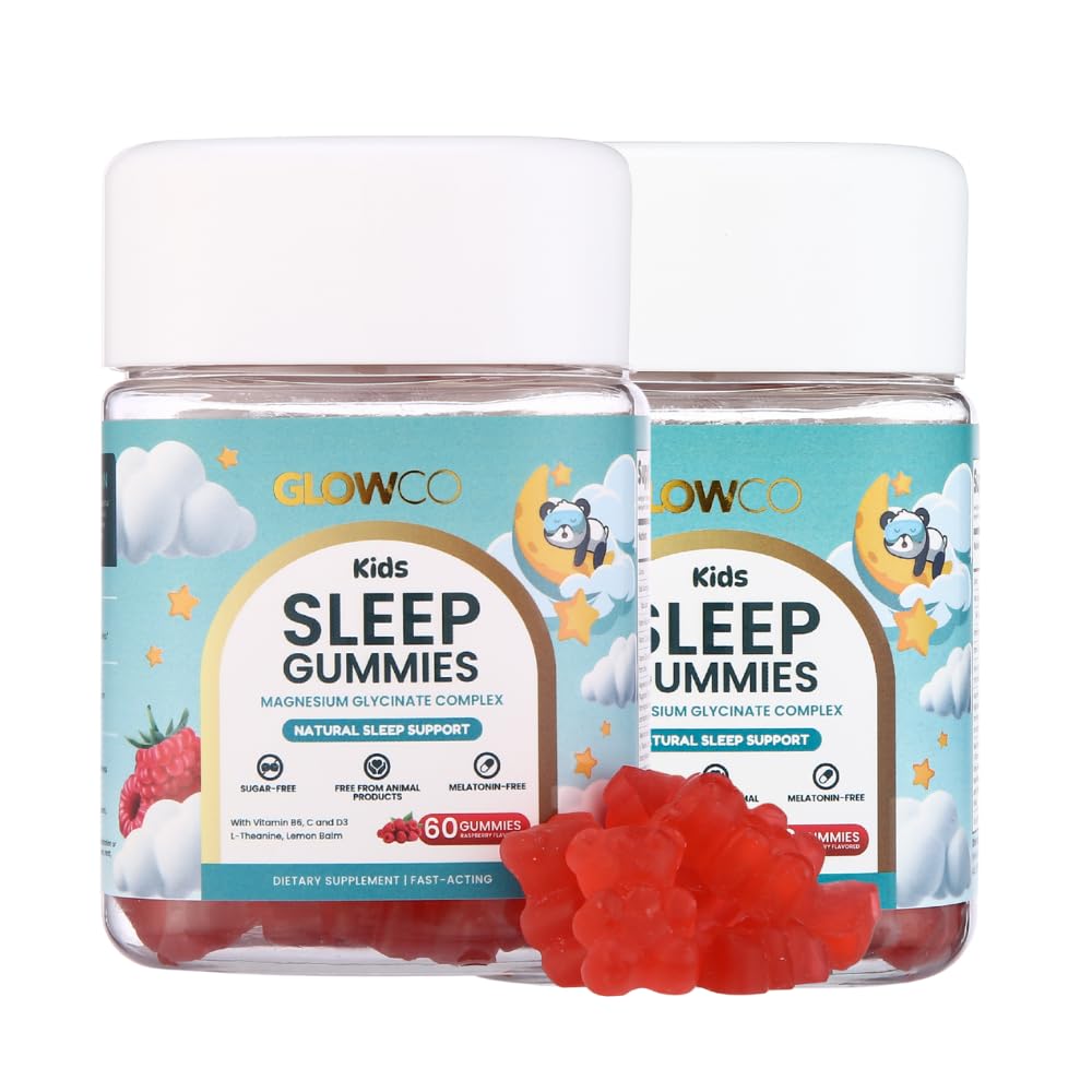 GLOWCO Magnesium Glycinate Sleep Gummies for Kids 4+ Gummy 120
