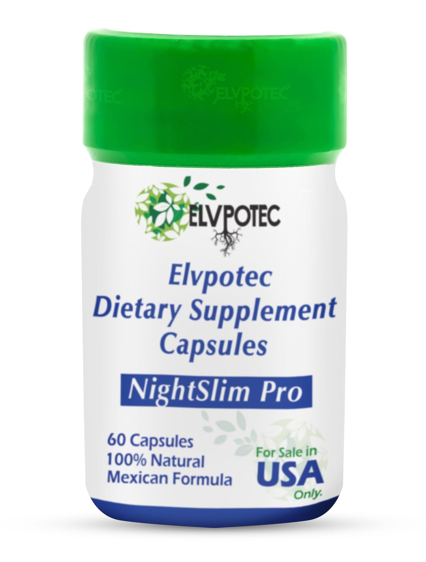 ELVPOTEC Night Time Gut Cleanse & Digestive Support Capsule, 60 Capsules