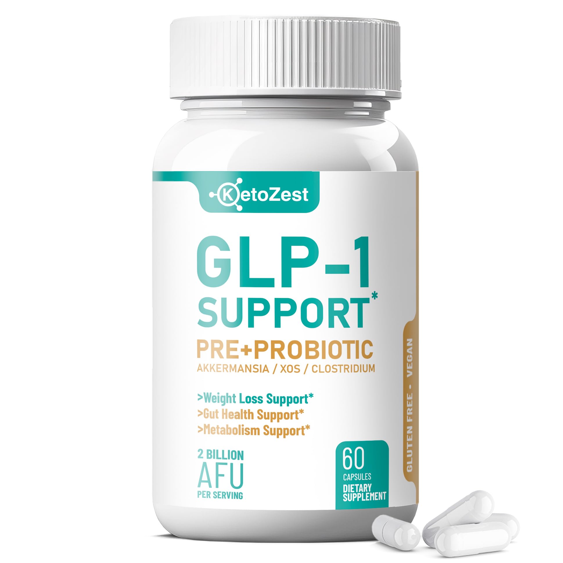 KetoZest GLP-1 Support Weight Loss Supplement Capsule 60 Count