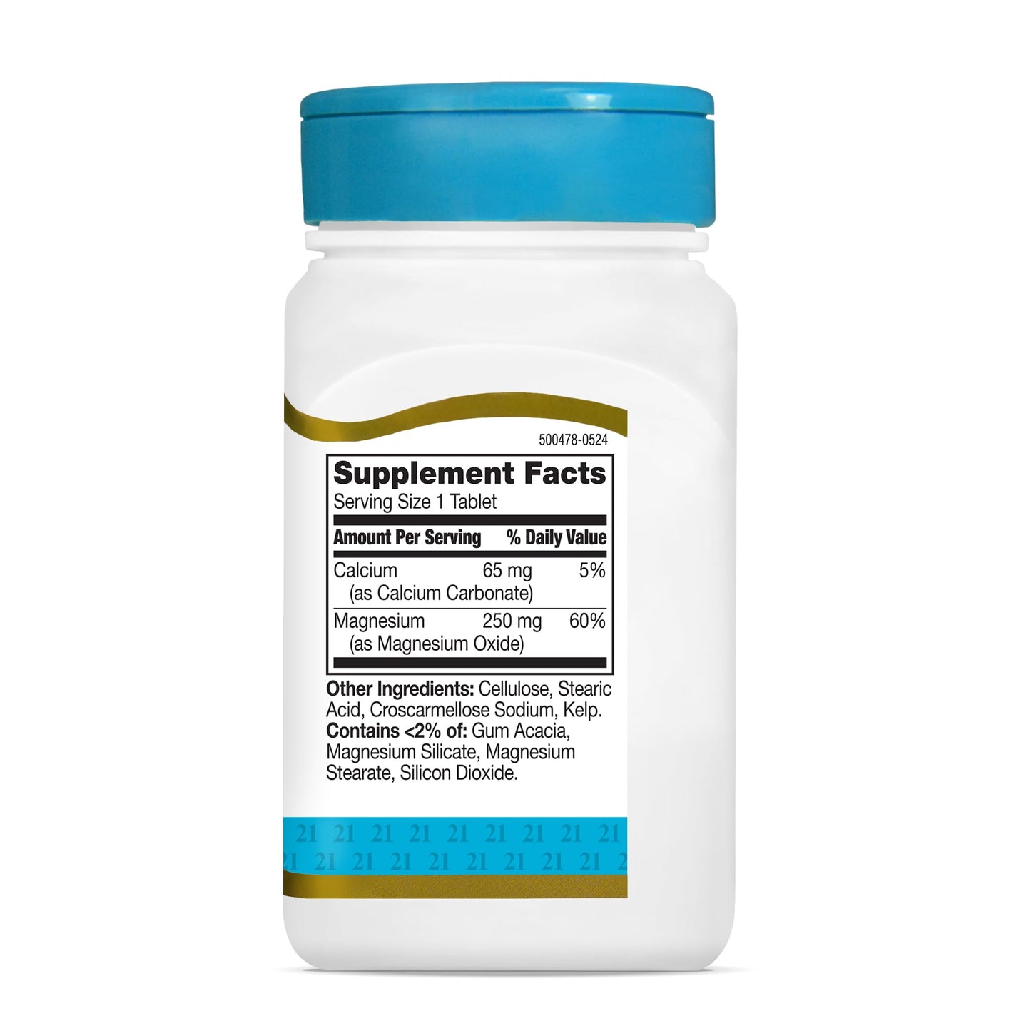 21st Century Magnesium 250 mg Tablet, 110 Count