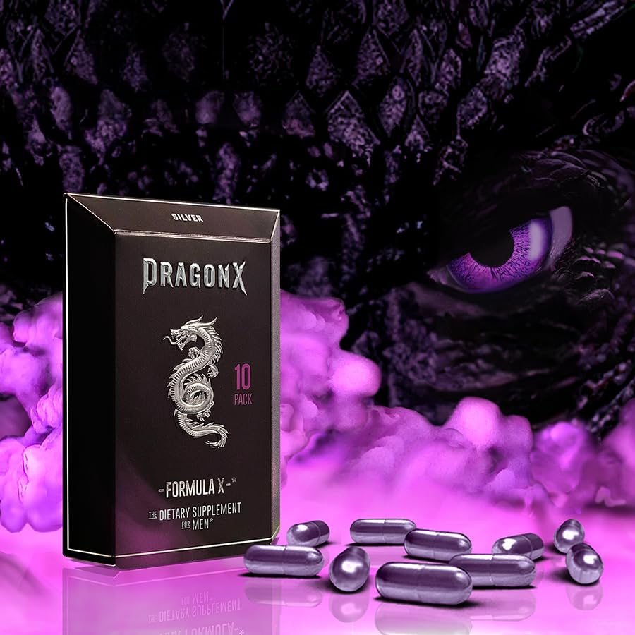 DRAGONX Silver Male Supplement for Stamina & Drive, Fast Acting, 1 Capsule