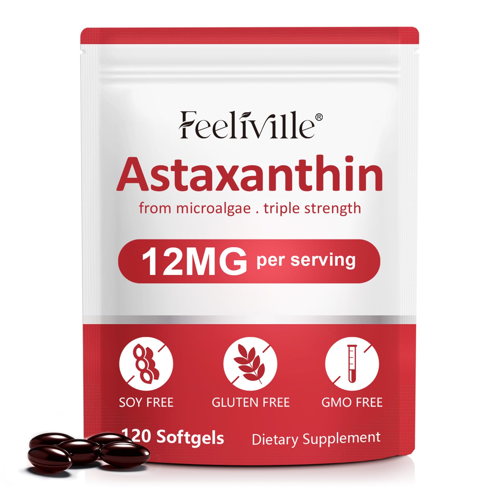 Buyourtaste Astaxanthin 12mg Softgels 120 Count