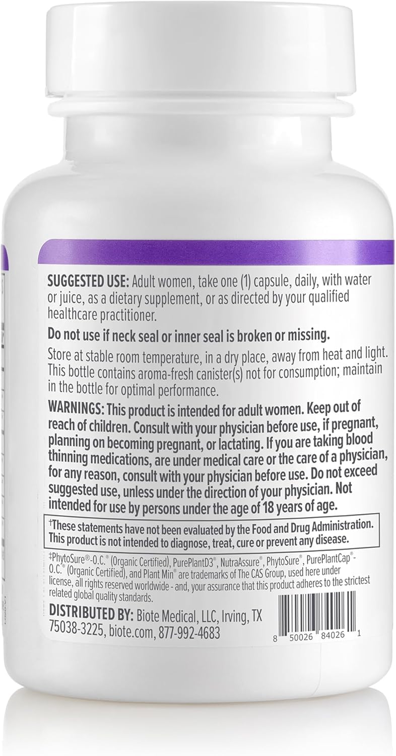 Biote HER-T Healthy Testosterone Balance Support for Women, 30 Capsules