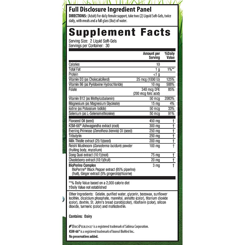 Irwin Naturals Female Balance Perimenopause Support Softgels 60