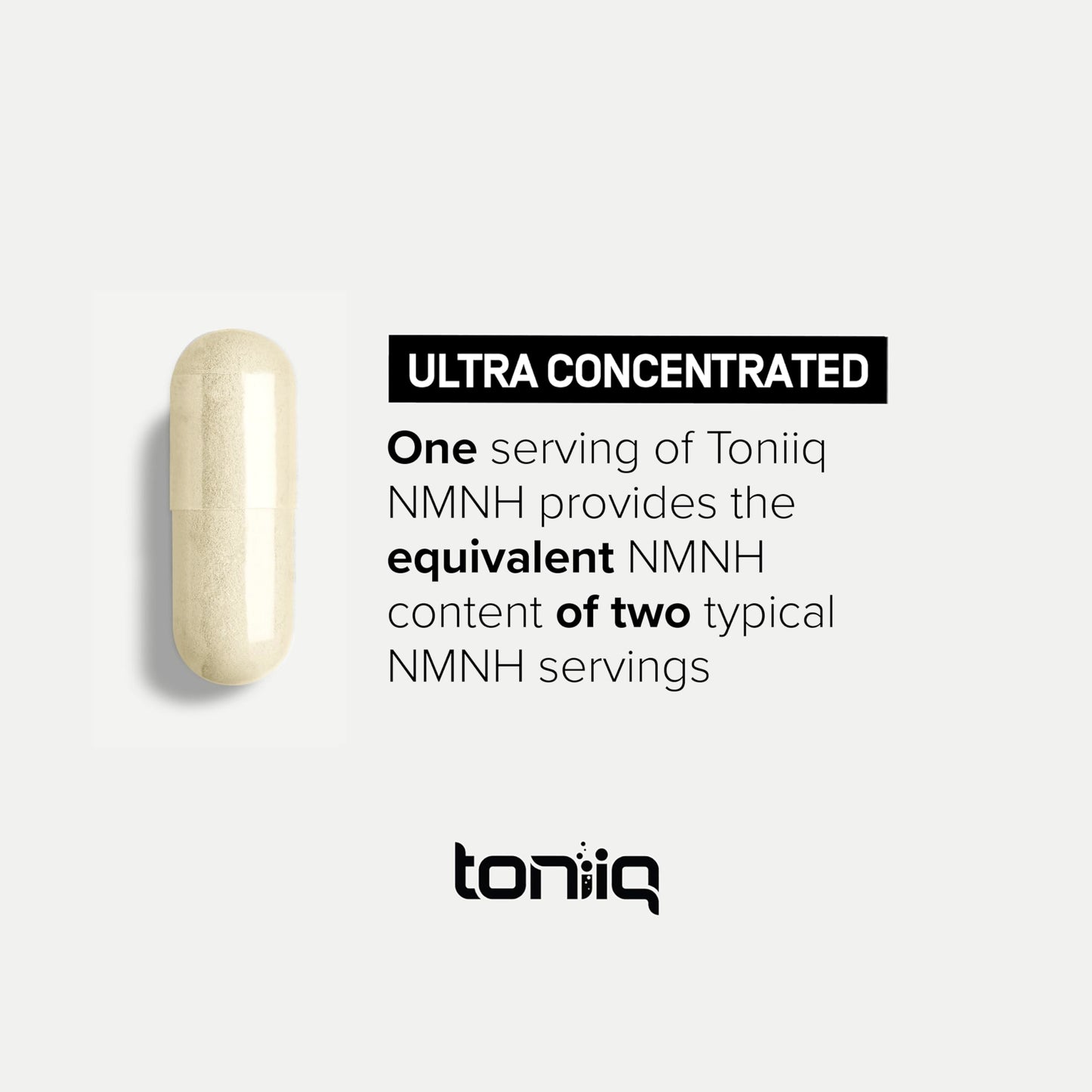 Toniiq NMNH Supplement – Clinically Studied UthPeak™ – 95% Highly Purified & Third-Party Tested for NAD+ & Healthy Aging Support Capsule 60 Count
