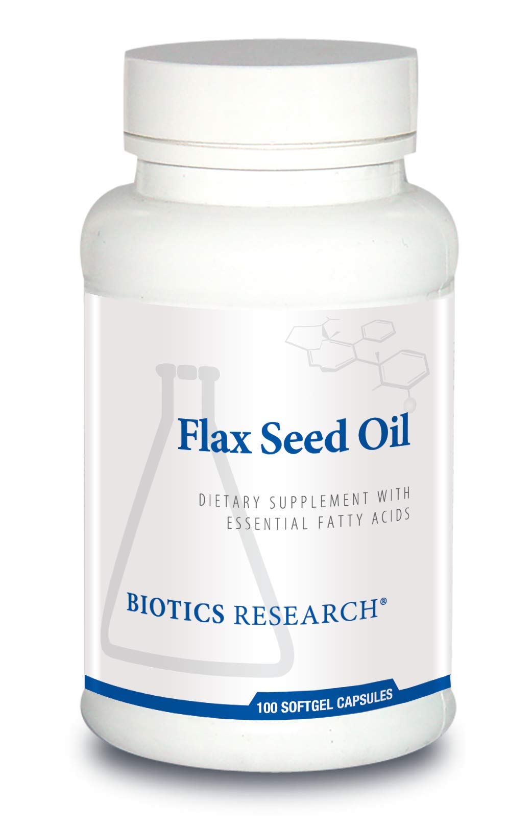Biotics Research Flax Seed Oil Softgels 100