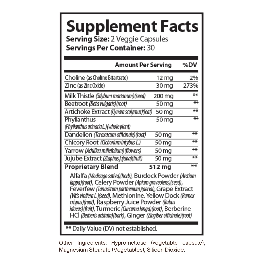 HAPPY MILLIONS Liver Support Supplement Capsule, 60 Count