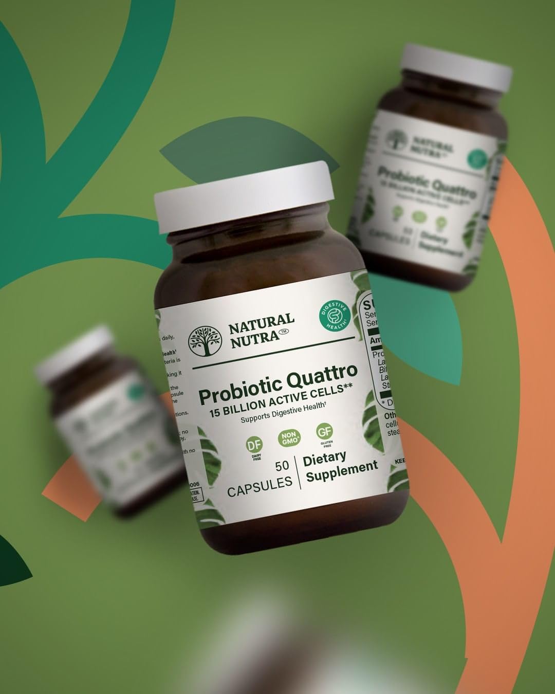 Natural Nutra Probiotic Quattro Capsule, 50 Vegetarian Capsules