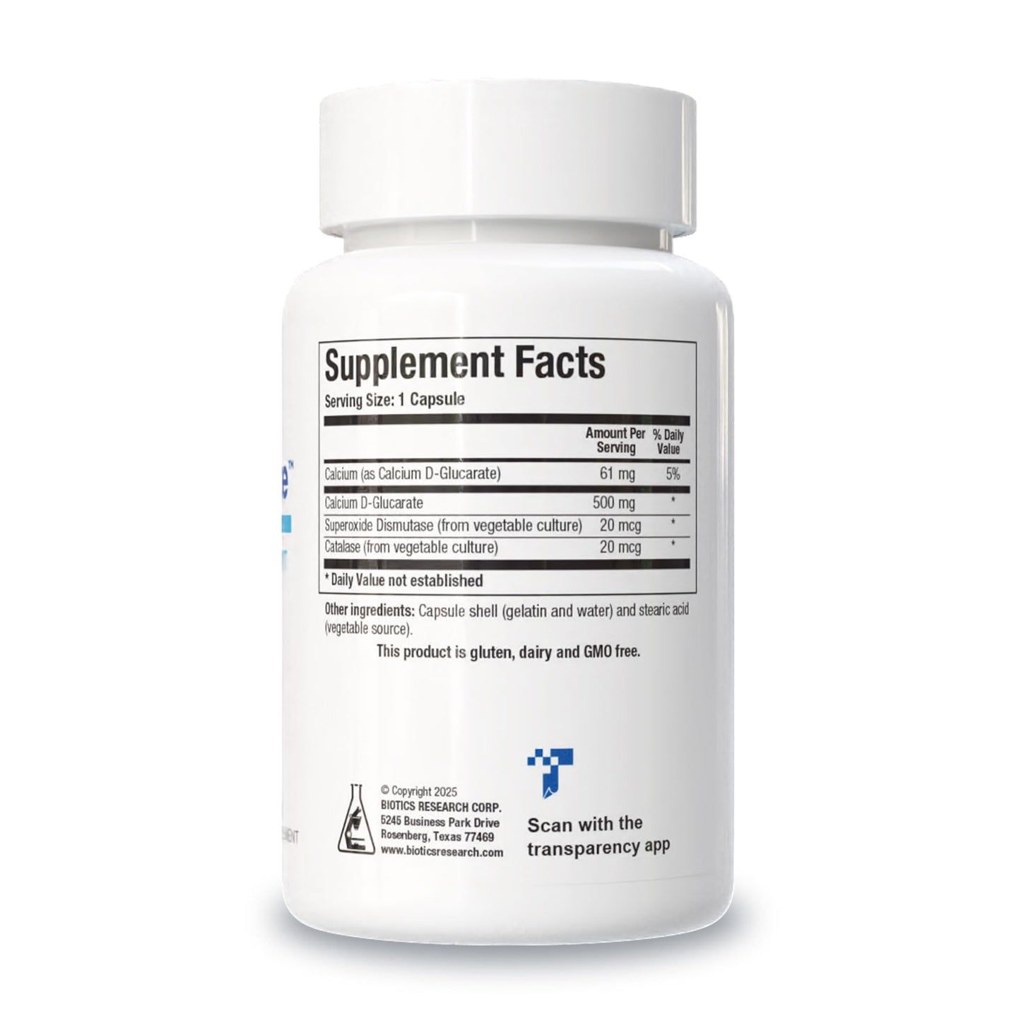 Biotics Research Ca D Glucarate Capsule, 120 Count