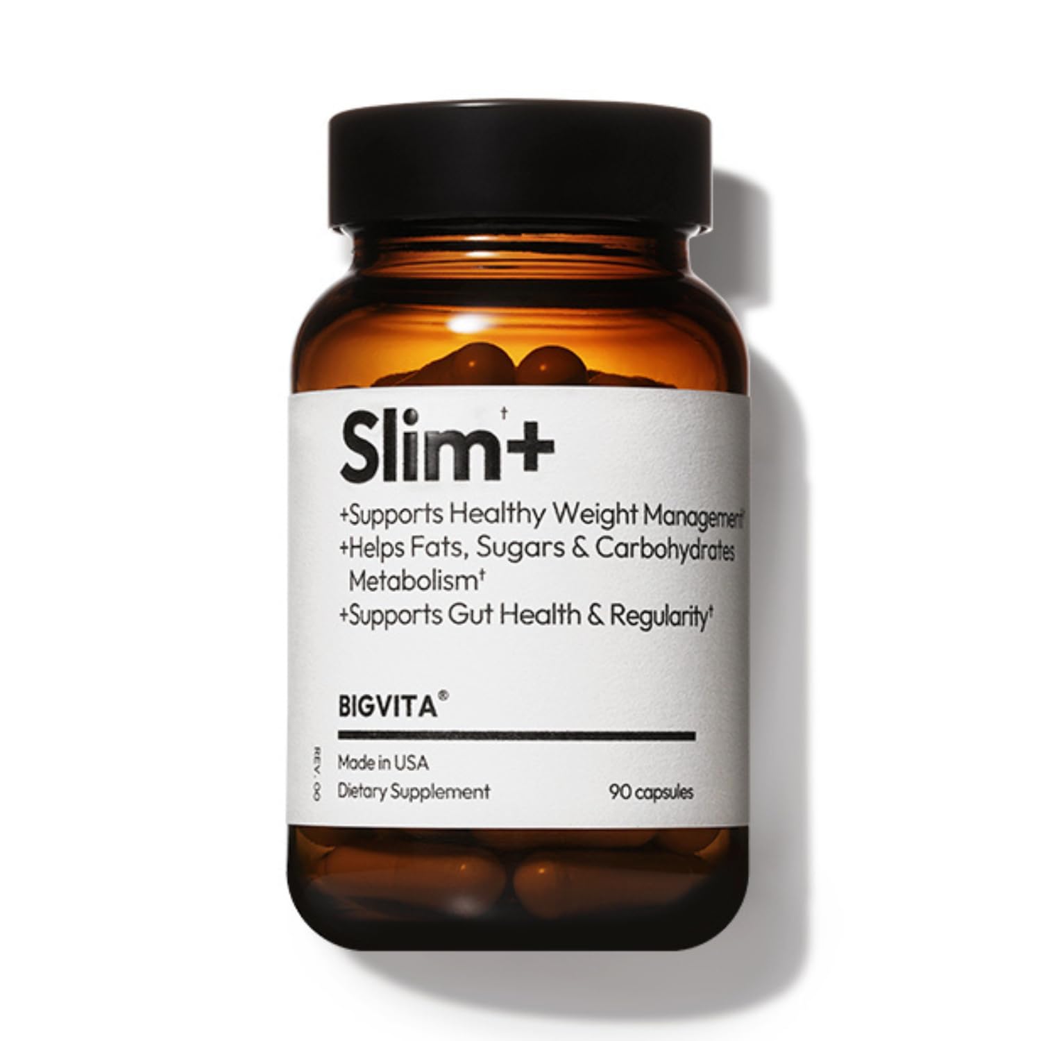 BIGVITA Slim+ GLP-1 & AKK Gut Support Capsules 90 Count