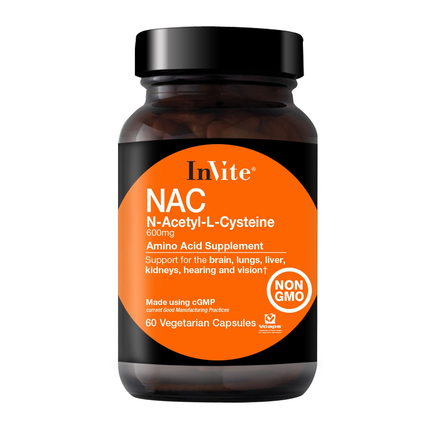 Invite Health N-Acetyl Cysteine (NAC) Capsules, 60 Count