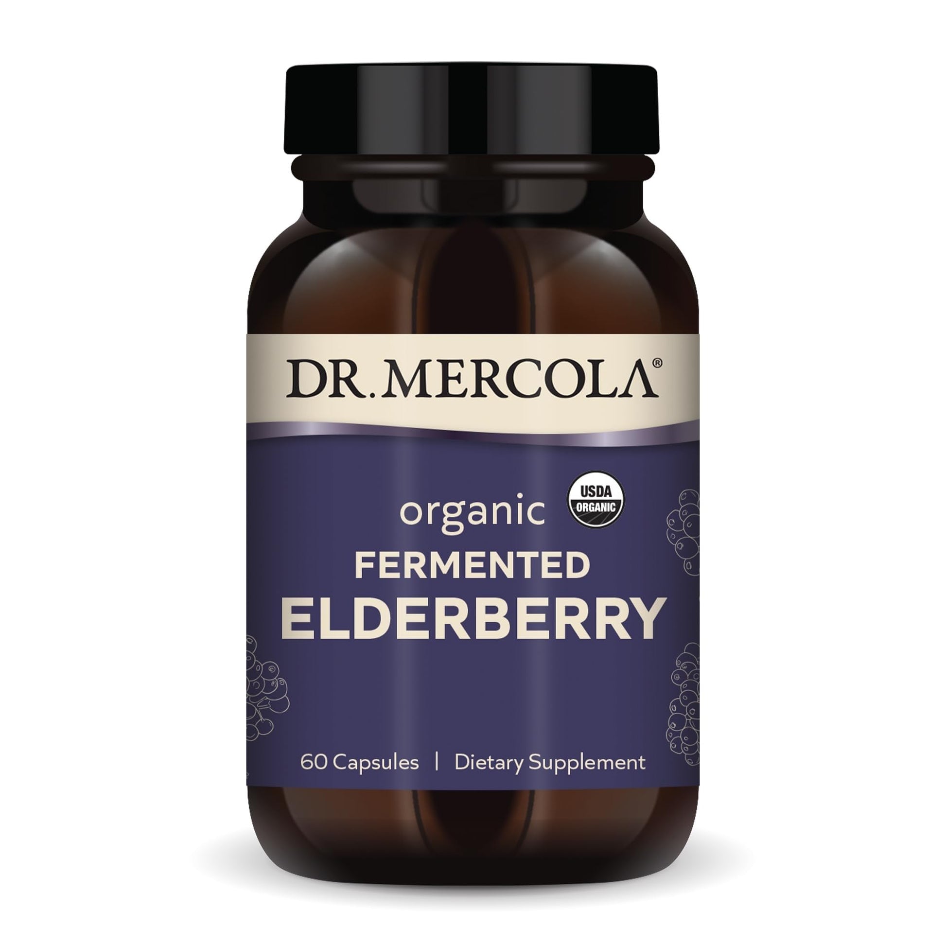 Dr. Mercola Organic Fermented Elderberry 60 Capsules