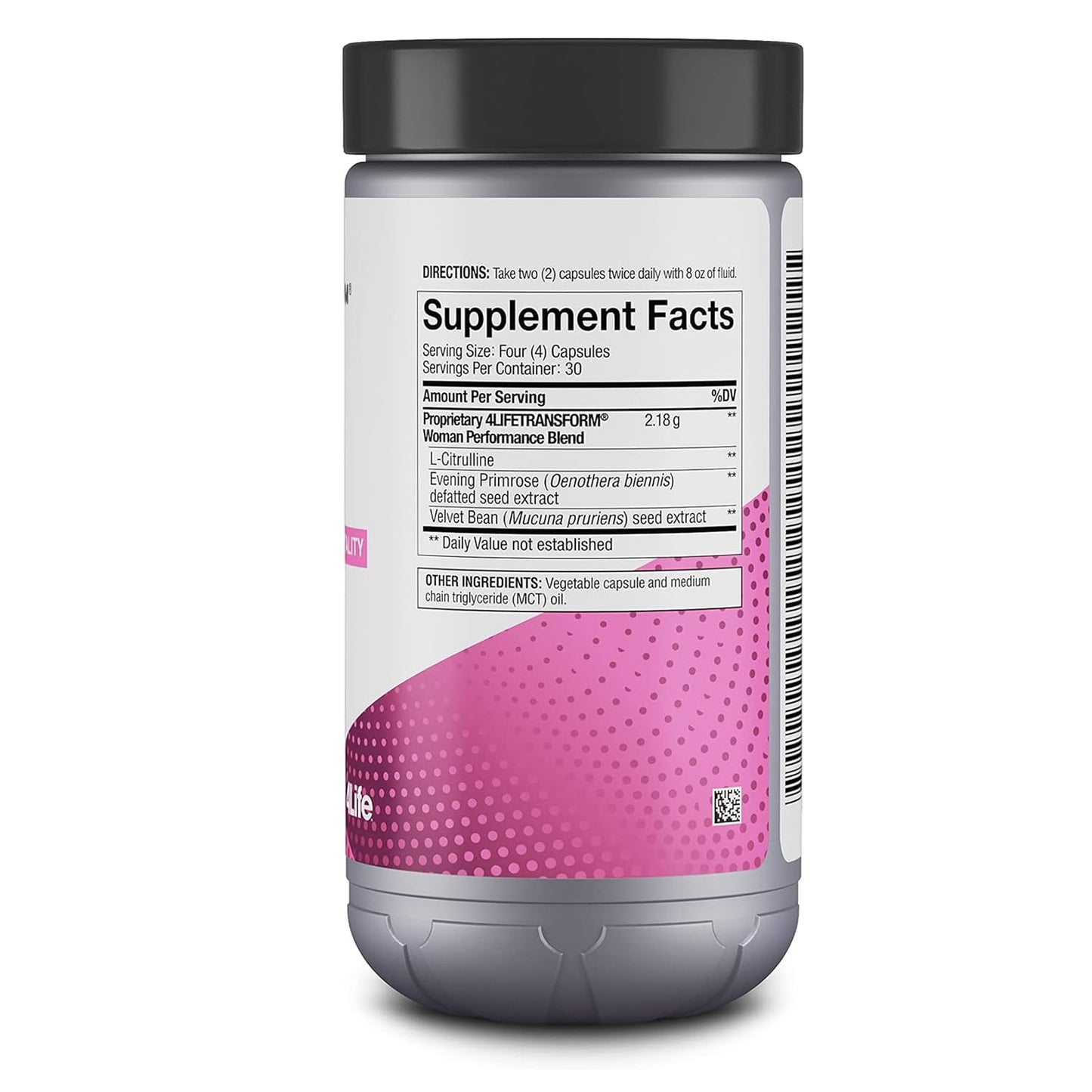4Life Transform Woman Wellness Support with L-Citrulline Capsules 120 Count
