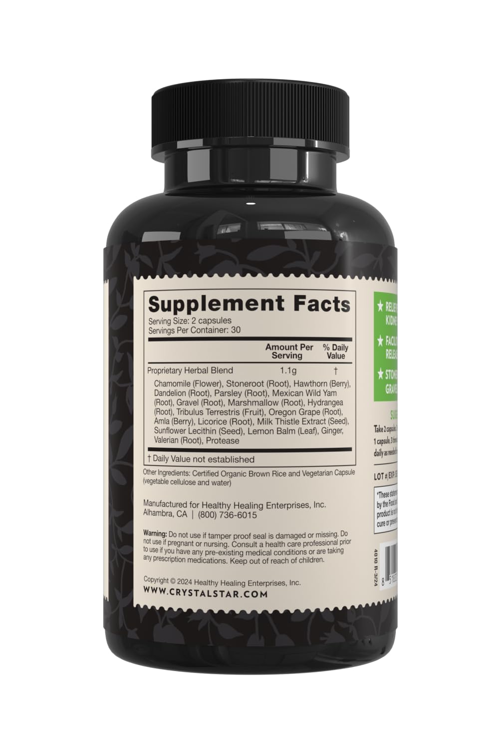 Crystal Star Kidney Care Capsules 60 Count