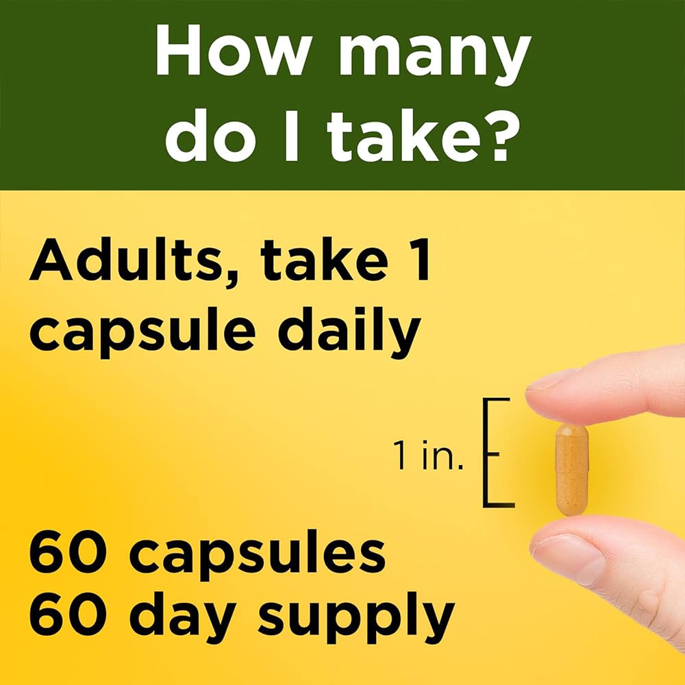 Nature Made Turmeric 500 mg Capsules, 60 Count