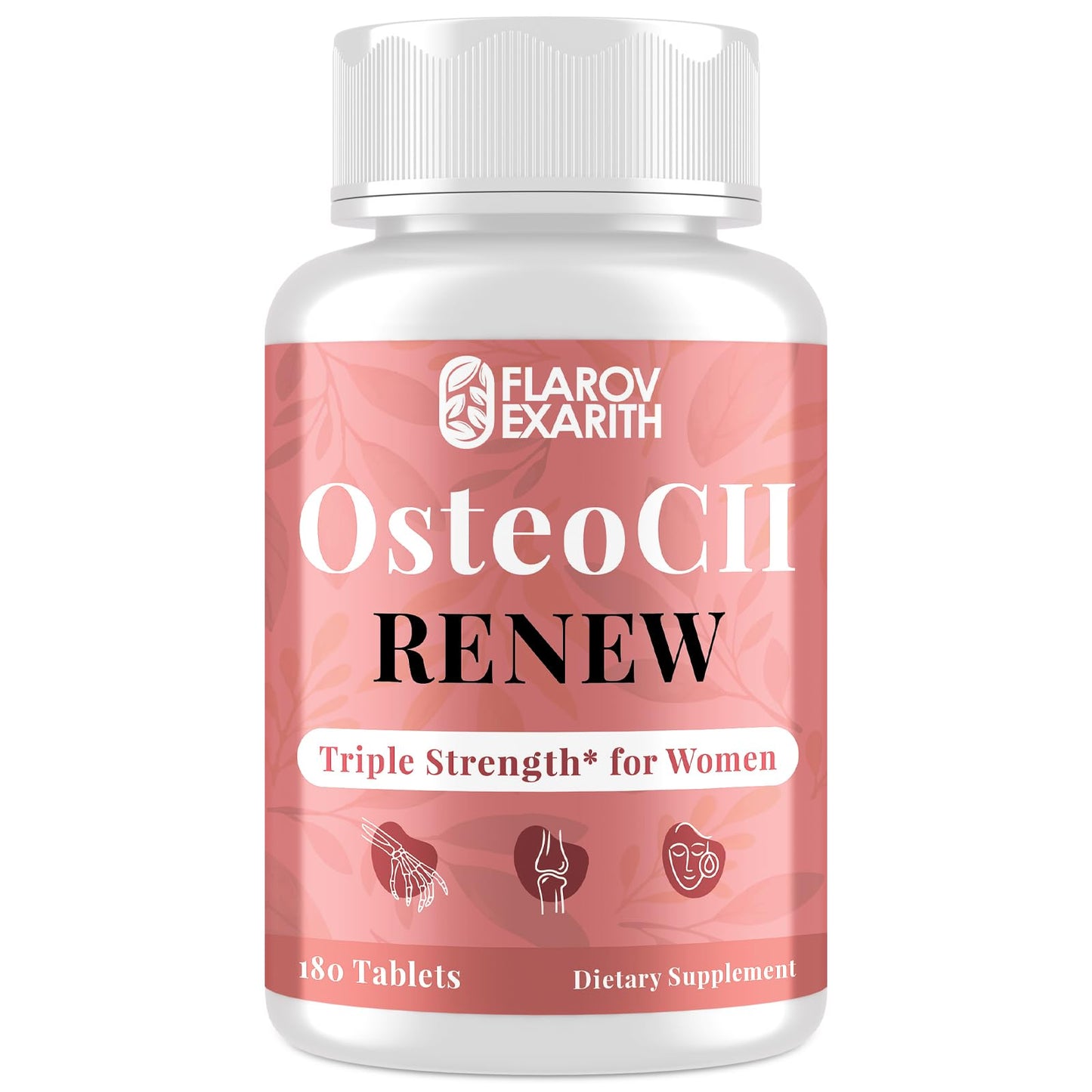 Flarovexarith OsteoCII Renew Triple Strength – Advanced Joint, Bone & Skin Formula, 180 Tablets