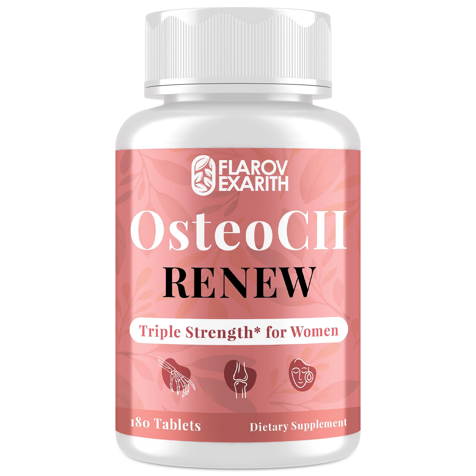 Flarovexarith OsteoCII Renew Triple Strength – Advanced Joint, Bone & Skin Formula, 180 Tablets