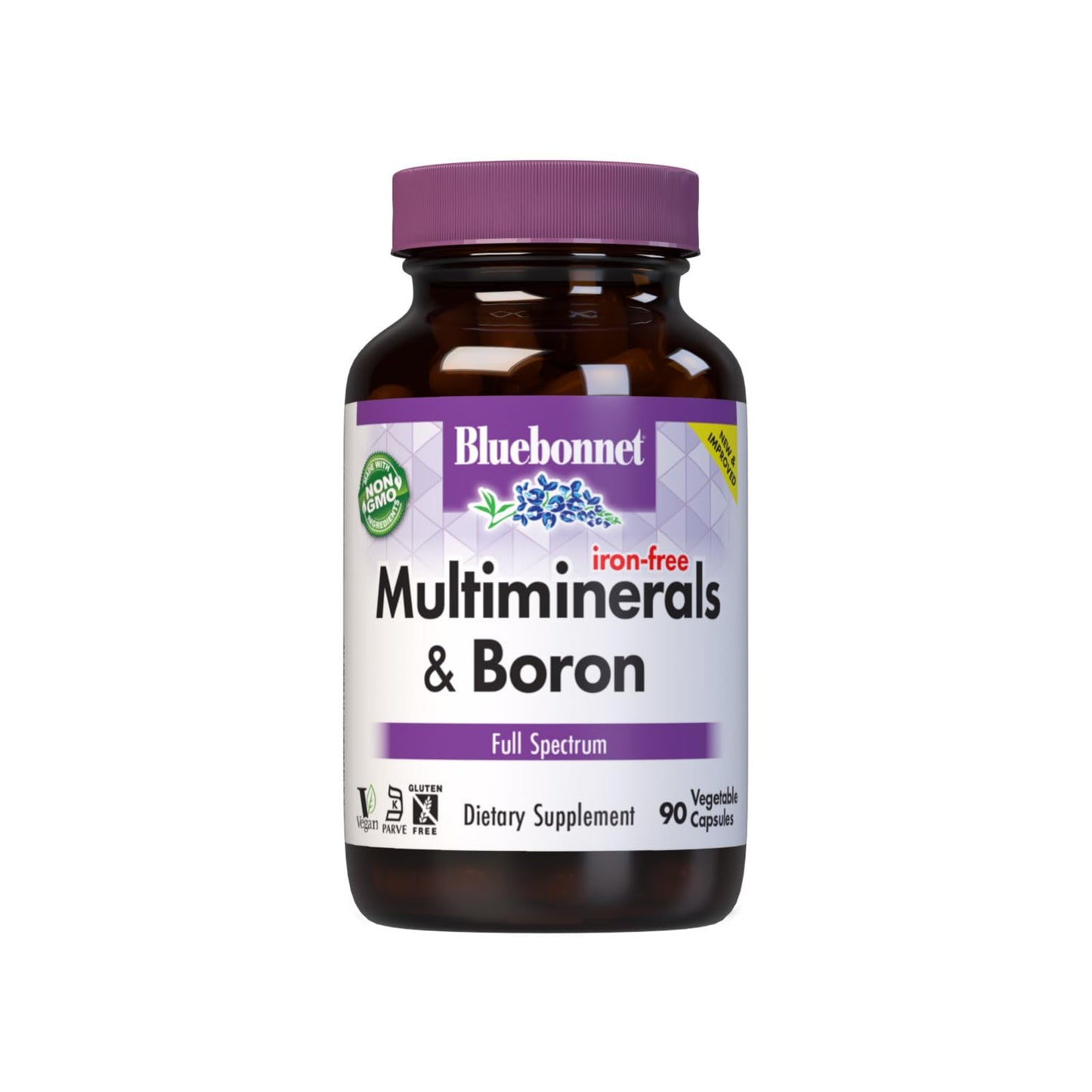 BlueBonnet Multi Mineral Plus Boron Vegetarian Capsules 90 Count