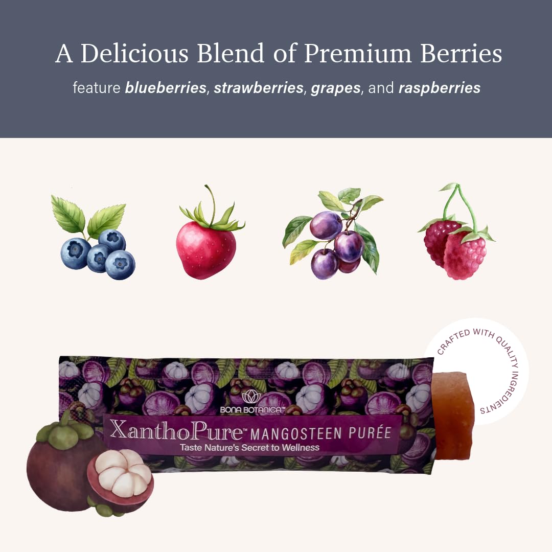 Bona Botanica XanthoPure Mangosteen Puree Powder 30 Sachets