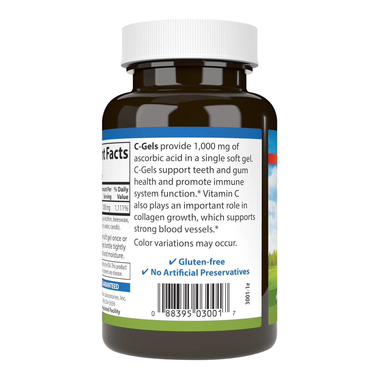 Carlson Vitamin C Softgels 1000mg, 100 Softgels