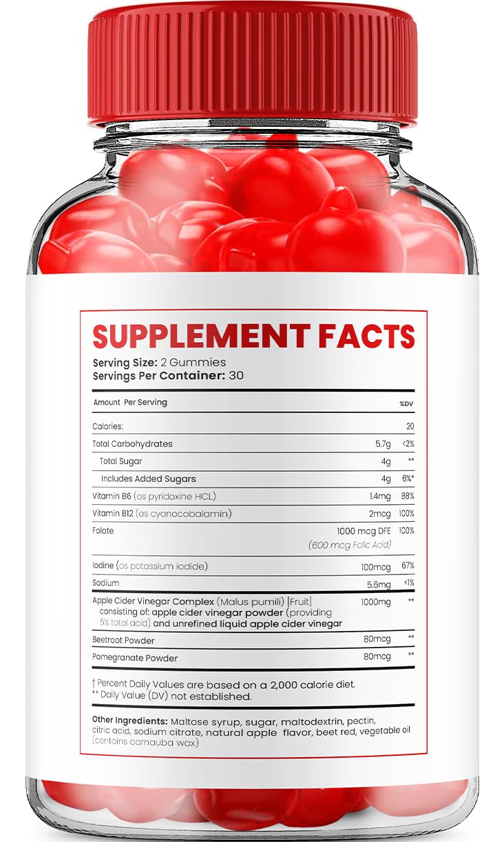 Indelo Ketosyn ACV Gummies Advanced Formula, 120 Gummies