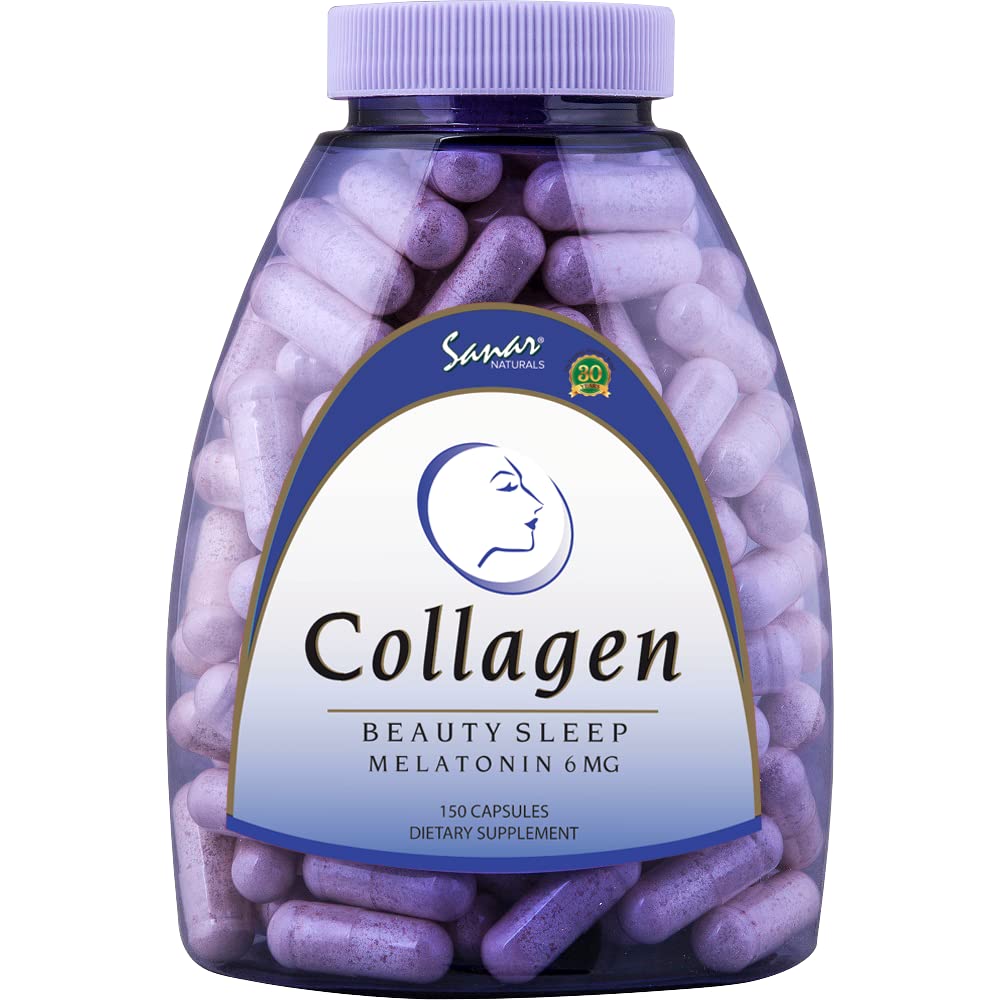 Sanar Naturals Collagen with Melatonin 6mg Capsules 150