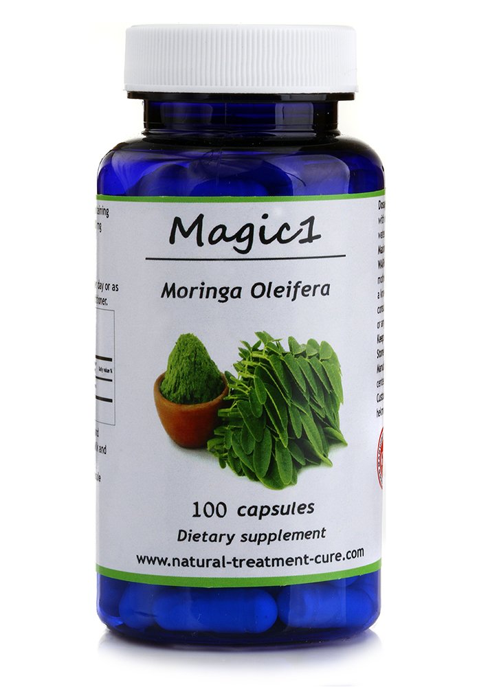 Hekma Center Pure Moringa Oleifera Leaves Capsules 100 Capsules