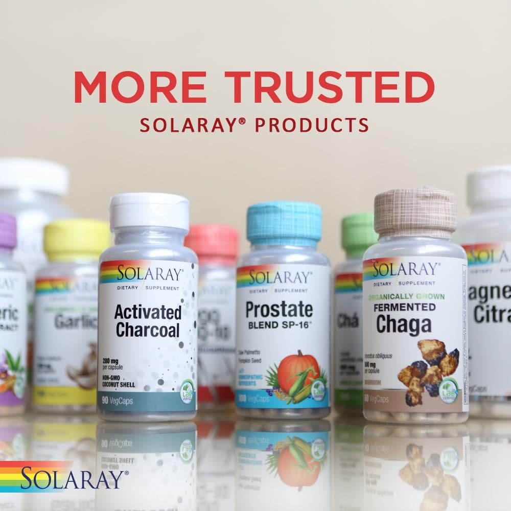 Solaray Capryl Sustained Release Caprylic Acid Healthy Gastrointestinal Tract Support Capsule, 100 VegCaps