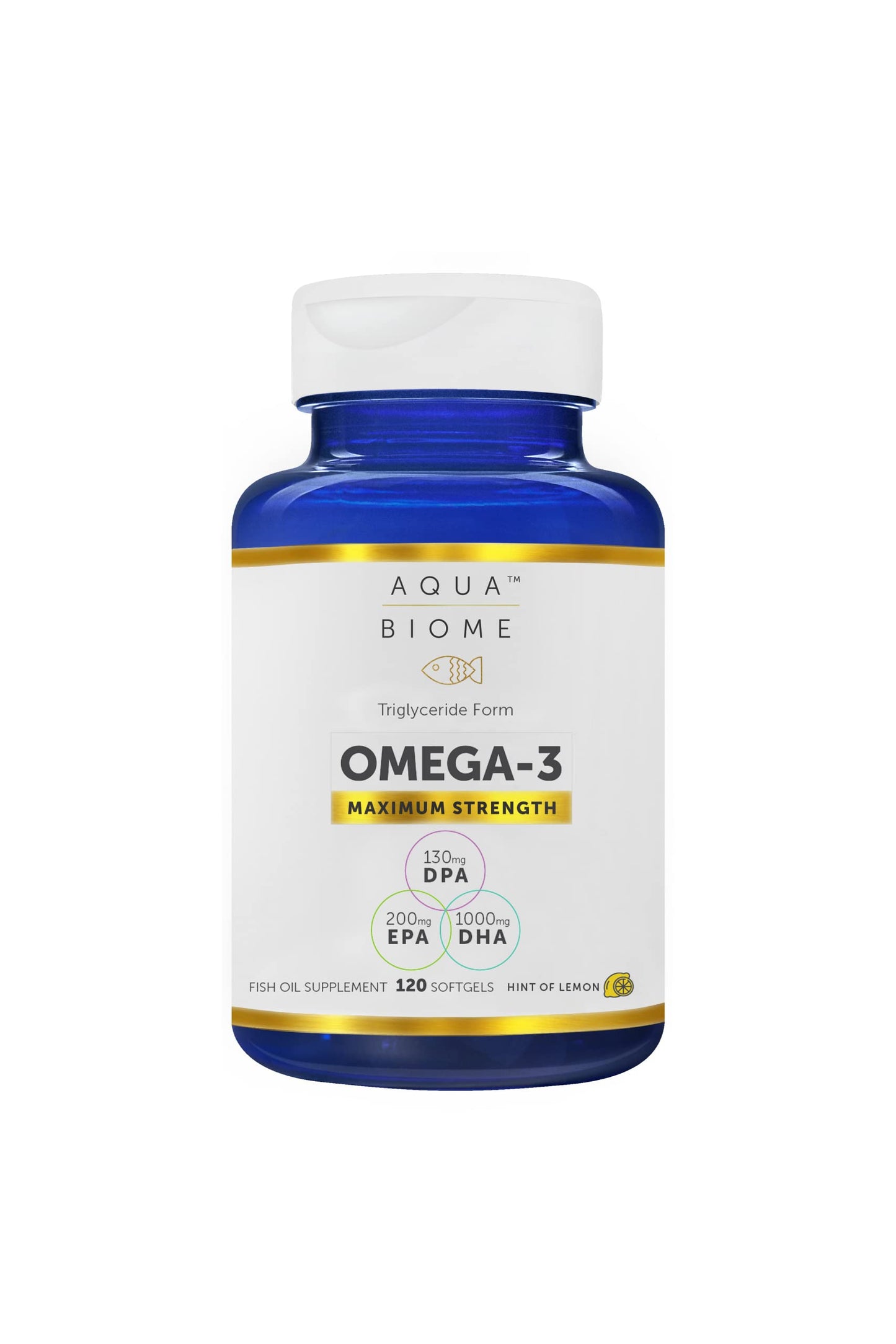 Enzymedica Aqua Biome Fish Oil Maximum Strength Softgels 120