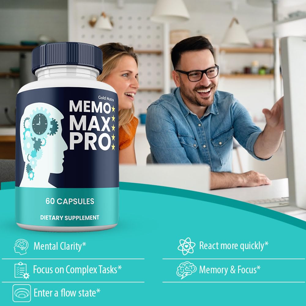 Gold Nutra Memo MaxPro Capsule, All Natural Brain and Cognitive Supplement, 2 Capsules