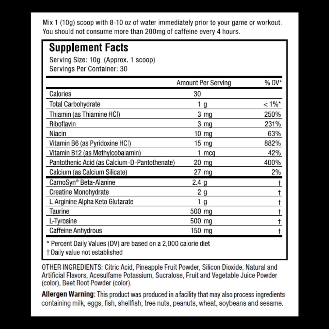 Proven4 Sport Pre Workout Powder, 10.58 oz