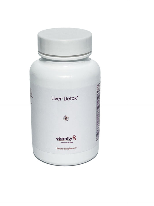 Eternity Medicine Rx Liver Detox with DIM, Milk Thistle, NAC, Turmeric, Choline & Amino Acids – 60 Capsules