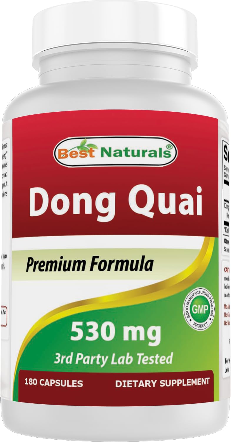 Best Naturals Dong Quai 530 mg Capsules 180 Count