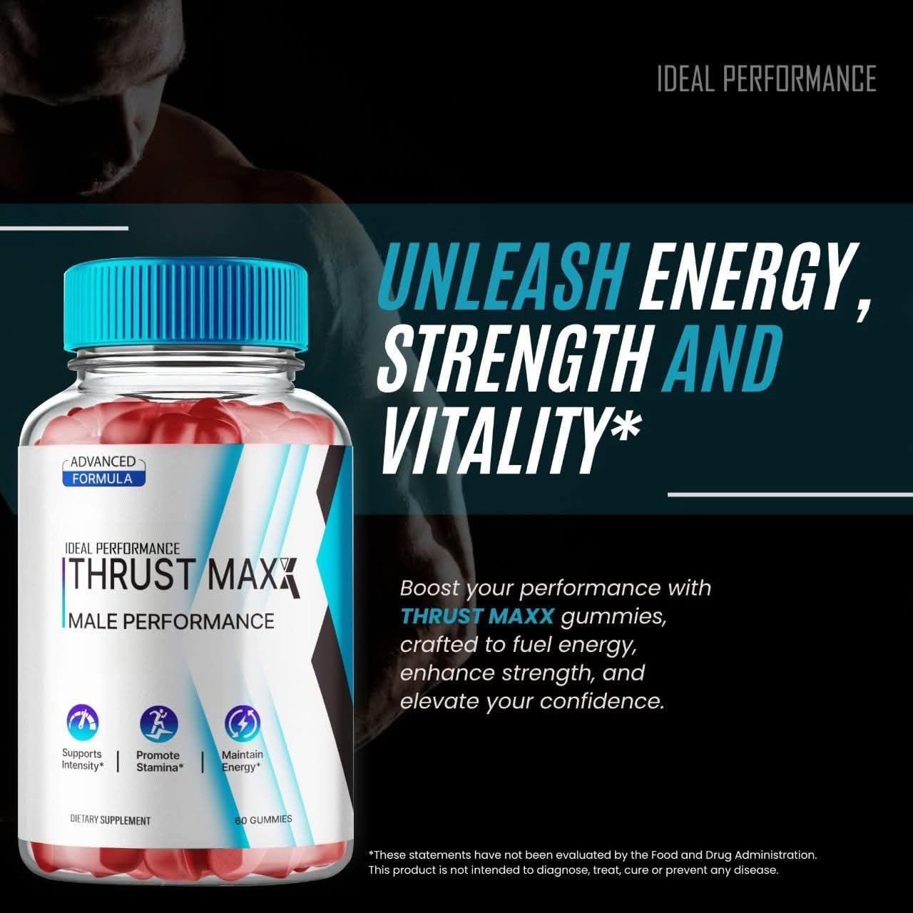 IDEAL PERFORMANCE Thrust Maxx Gummies 180 Gummies