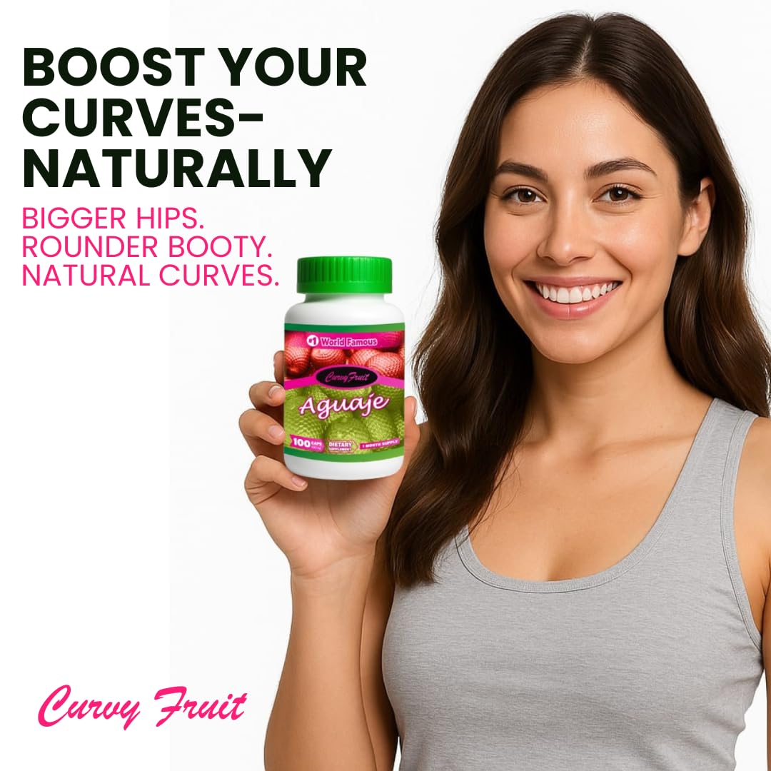 Curvy Fruit Aguaje Capsules for Women, 100 Count