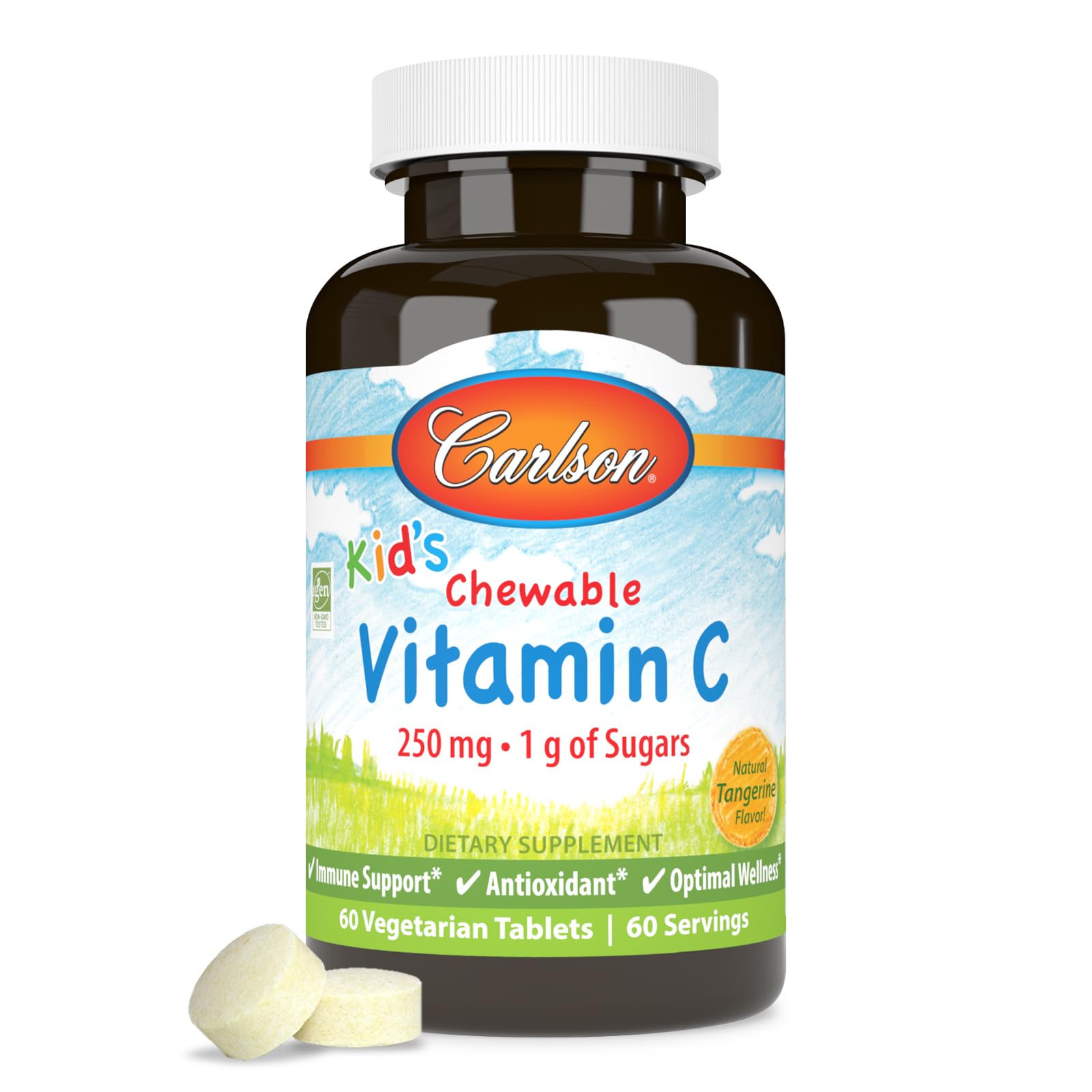 Carlson Kid's Chewable Vitamin C Tablet 60 Count