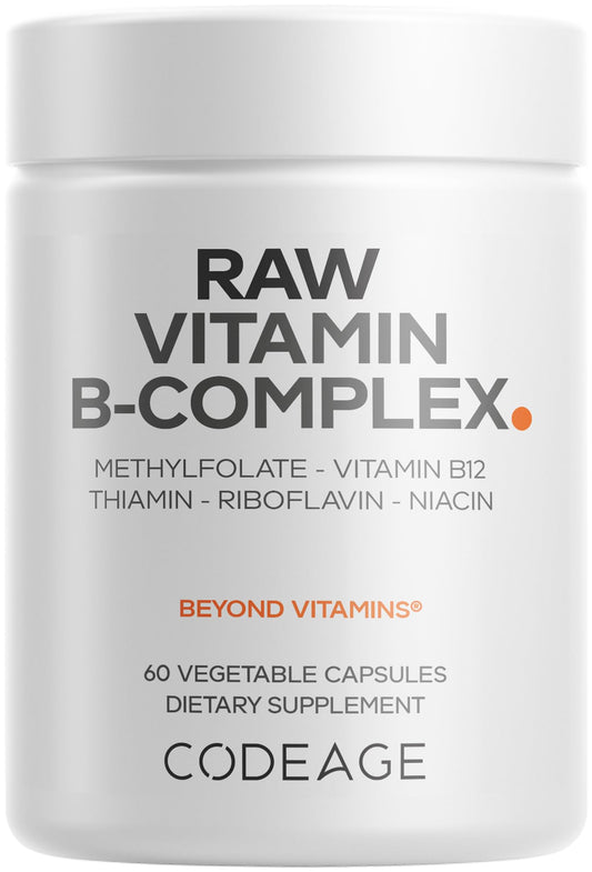 Codeage Raw Vitamin B-Complex Supplement Capsules 60 Count