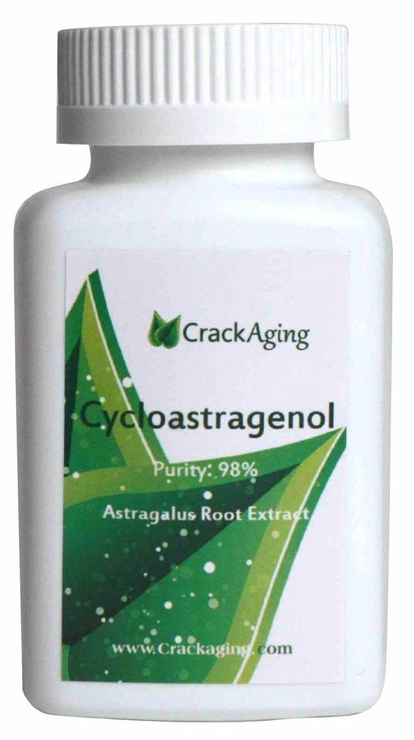 Crackaging Super-Absorption Cycloastragenol 98% Anti-Aging Supplements Capsules, 25 mg, 120 Capsules