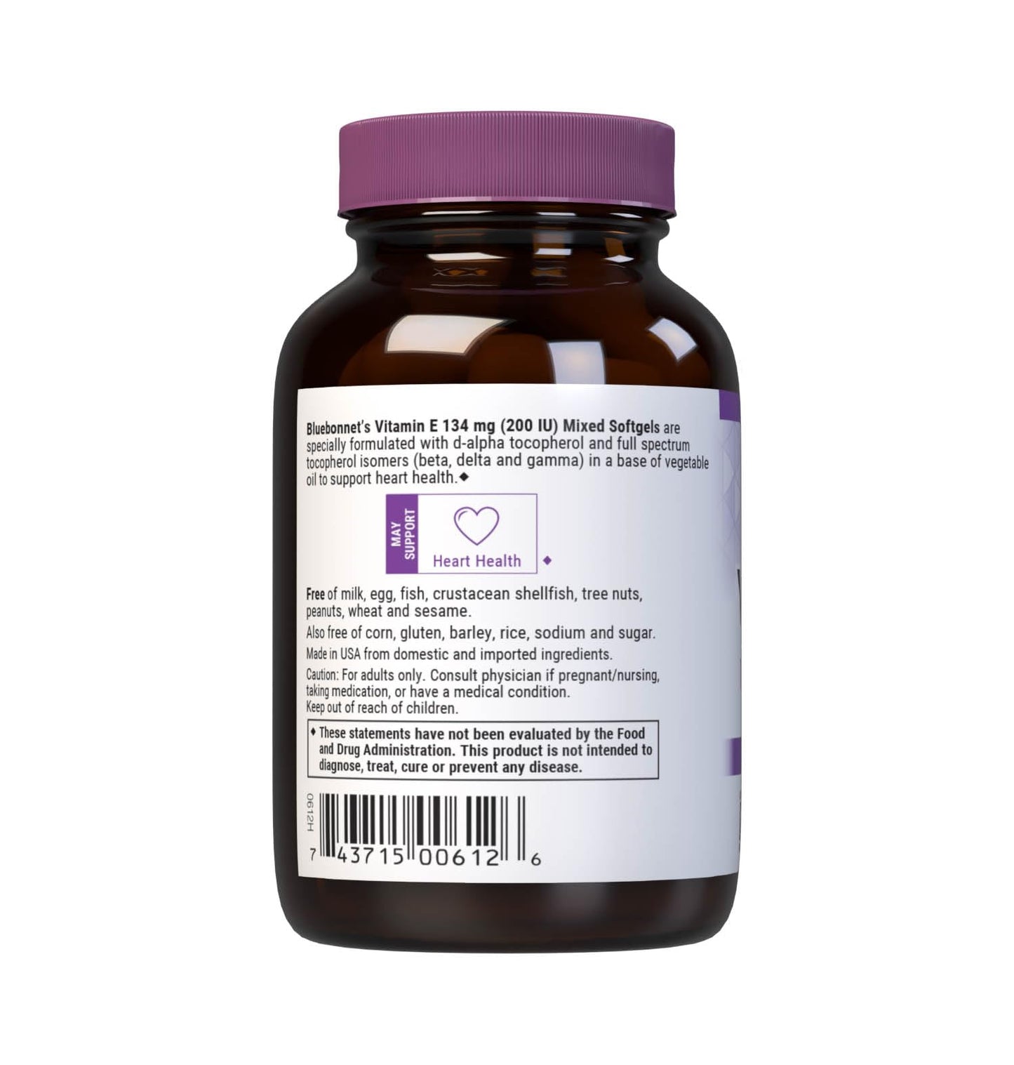 BlueBonnet Vitamin E 200 IU Mixed Softgels, 100 Count