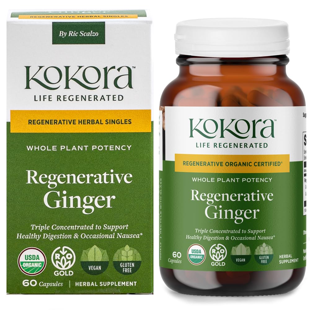 kokora Regenerative Ginger Capsules 60 Count