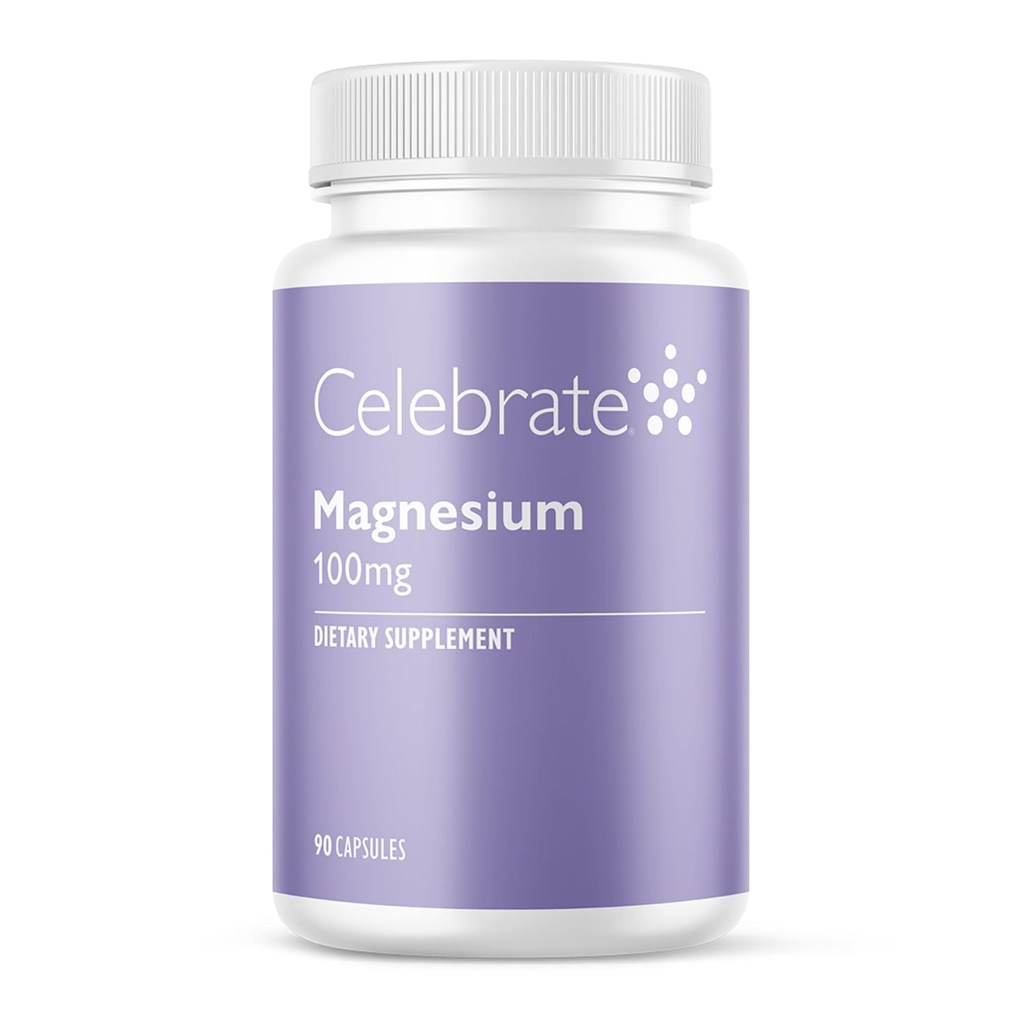 Celebrate Bariatric Supplements Magnesium - 100 mg Chelated Magnesium Bisglycinate Capsules, 90 Count