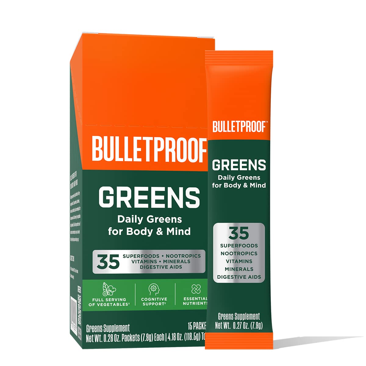 Bulletproof Greens Powder 15 Count