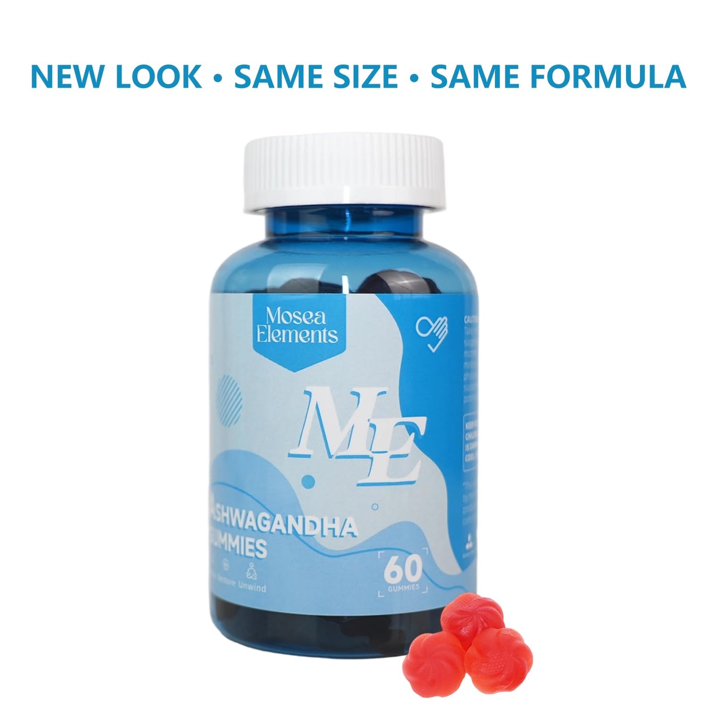 MOSEA ELEMENTS Ashwagandha & Vitamin D Gummies 60 Count