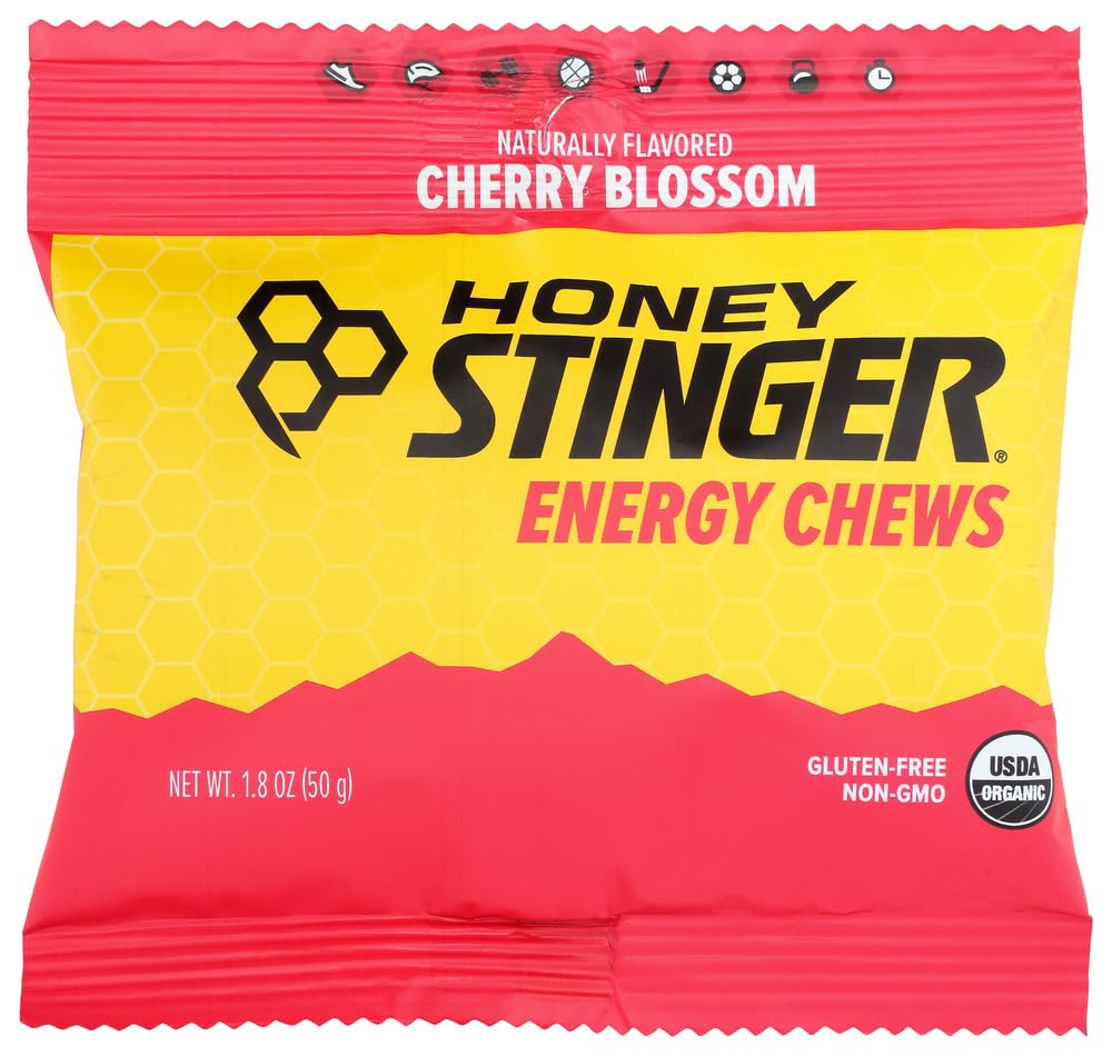 Honey Stinger Organic Energy Chews Cherry Blossom 1.8 oz, 12-count